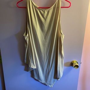 Woman’s off white, stripe tank